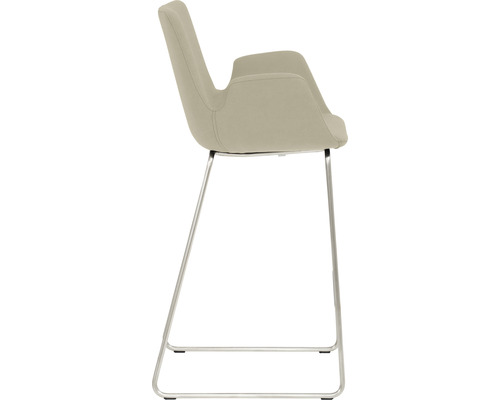 Barkruk met armleuning en metalen frame