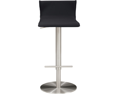 Barstoel met metalen kolom en voetensteun