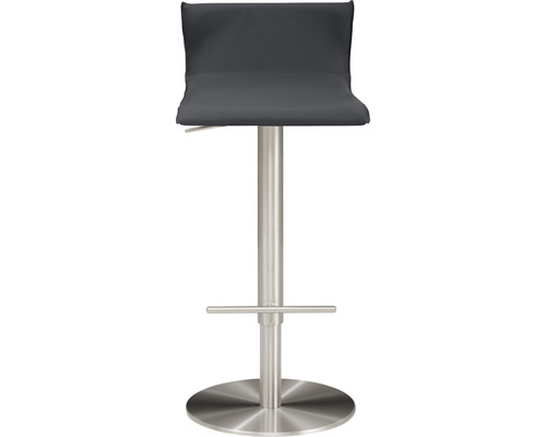 Barkruk met voetsteun en metalen voet