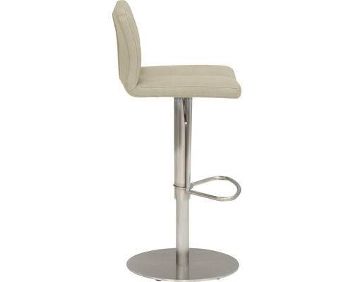 Barkruk met voetsteun en metalen voet