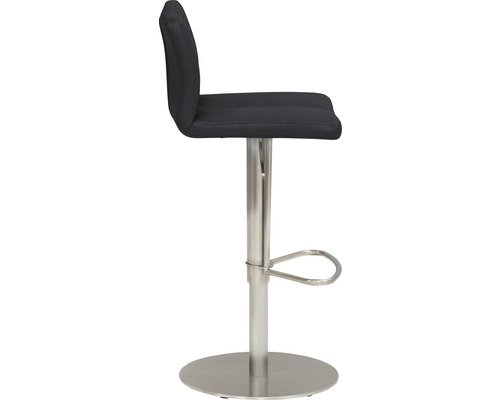 In hoogte verstelbare barkruk met voetsteun en bekleding