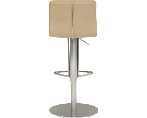 Barkruk met kunstleren bekleding en metalen voet