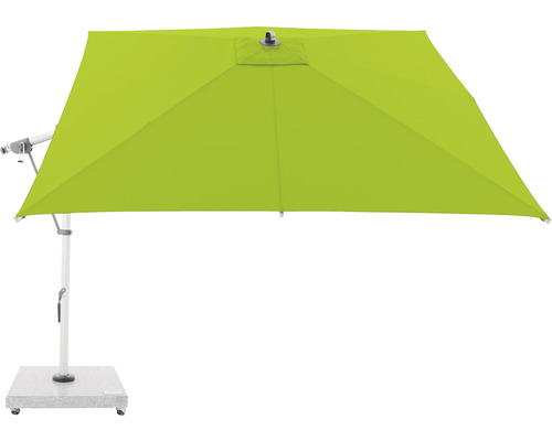 Vierkante parasol met frame en voet