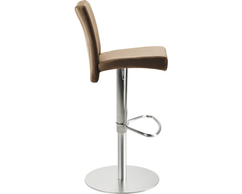 In hoogte verstelbare barkruk met voetsteun