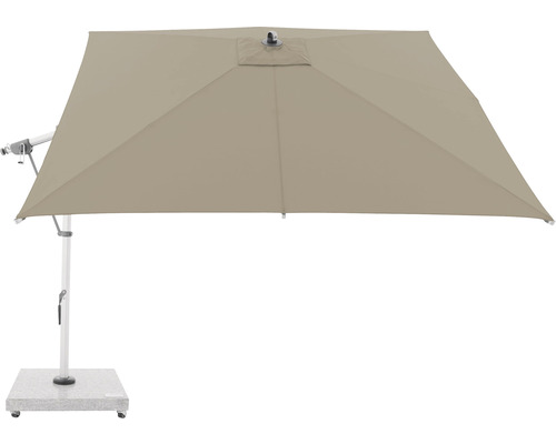 Vierkante zweefparasol met voet