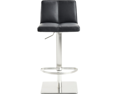 Barkruk met gestoffeerde zitting en voetsteun