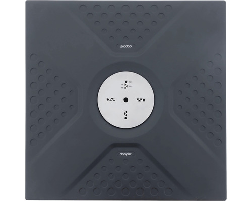 Doppler parasolvoetplaat van steen, vierkant