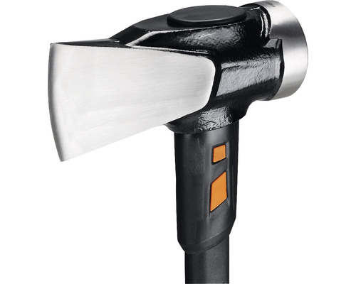 Kloofbijl met stalen kop en kunststof steel