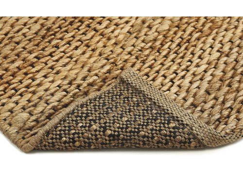 Detail van een geweven tapijt van natuurlijke vezels