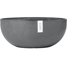 Grijze plantenbak met ronde vorm