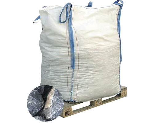 EXCLUTON Grind Nero Elegance antraciet 30-60 mm Bigbag 1000 kg Big Bag met grind op pallet