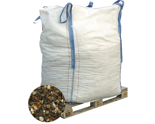 EXCLUTON Split Japans bruin/grijs 8-11 mm Bigbag 1000 kg Big Bag grind op pallet