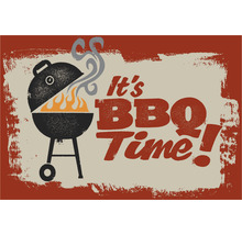Illustratie met barbecue en de tekst Het is BBQ tijd