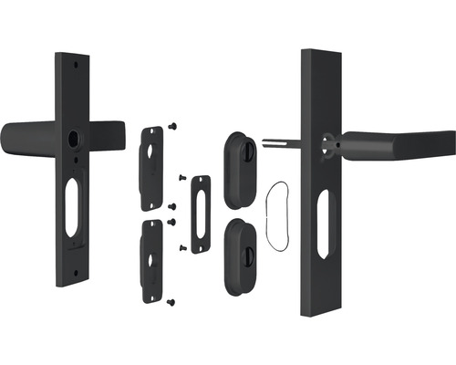 ARON Veiligheidsbeslag kruk/kruk PC55/72 anti-kerntrek zwart