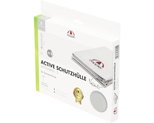 Verpakking van een Doppler Active beschermhoes voor parasols