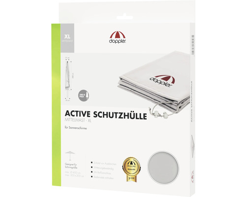 Verpakking van de Doppler beschermhoes Active voor middenstok parasols in XL