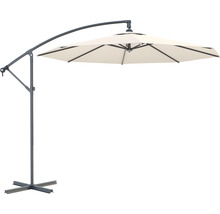 SOLUNA Zweefparasol Lyon ecru Ø 300 cm, hoogte 257 cm