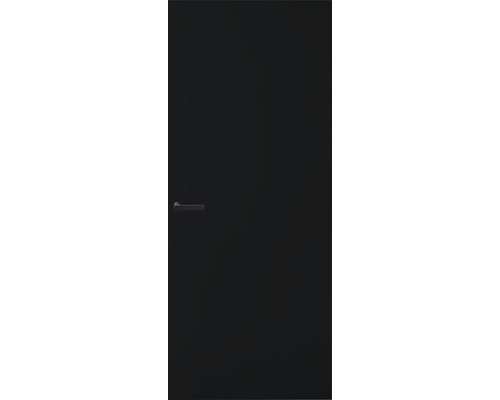 PERTURA Binnendeur industrieel 3000 opdek rechts zwart afgelakt 211,5x83 cm Zwarte binnendeur met deurklink