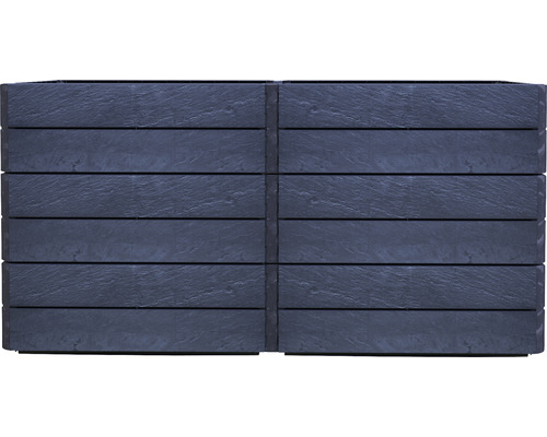 Kunststof plantenbak met houtlook