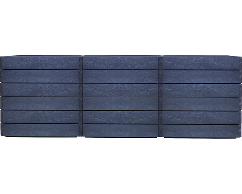 Gestapelde houten palissaden