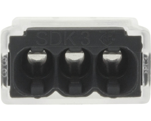 Drie-polige verbindingsklem voor elektrische verbindingen