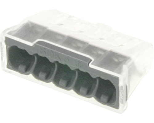 Q-LINK Lasklem 5-polig 1,0-2,5 mm², 20 stuks Vijfvoudige verbindingsklem voor elektrische verbindingen