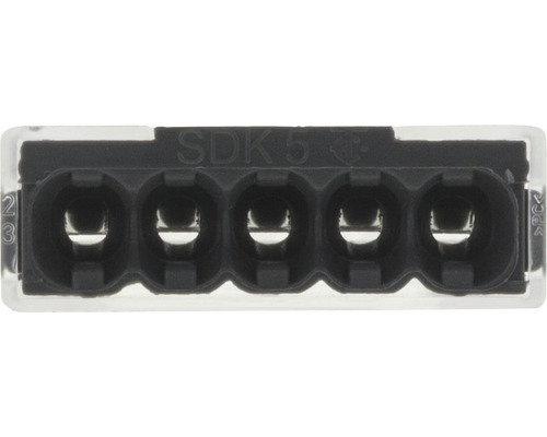 Vijfpolige connector voor elektrische verbindingen