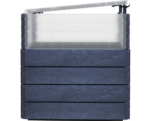 Verhoogde tuinbak met broeibakopzetstuk