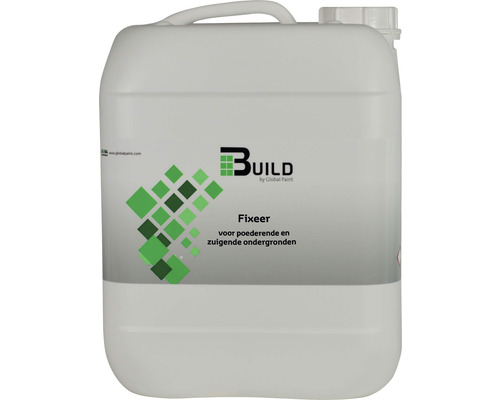 BUILD Fixeermiddel transparant 5 l Fixeer voor poederende en zuigende ondergronden in plastic container