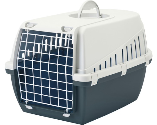 Kunststof dierentransportbox met roosterdeur