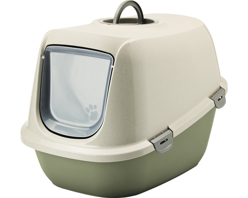 Kattenbak met deksel en klep