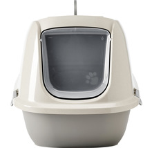 Gesloten kattenbak met klep en handvat