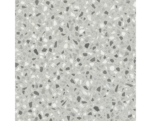 Close-up van een terrazzo vloertegel met steenslag