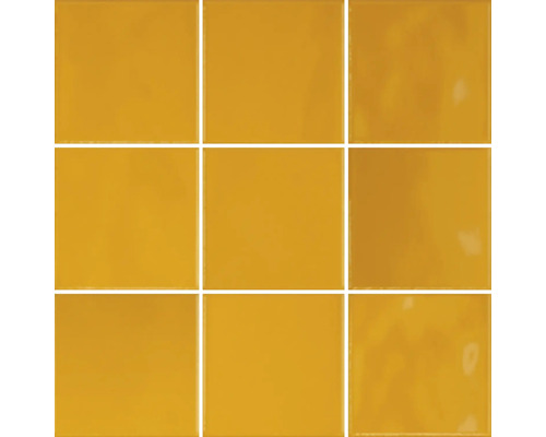 Mozaïektegel Retrochic geel 30x30x0,6 cm