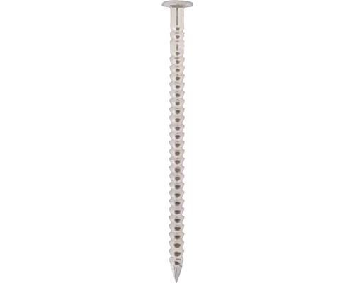 DELTAFIX Ringnagel 2,9x50 mm bolkop RVS A4 mat, 200 stuks Een enkele schroefnagel met kop en schroefdraad.