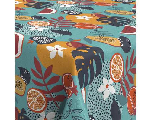 Tafelkleed met fruit- en plantmotieven
