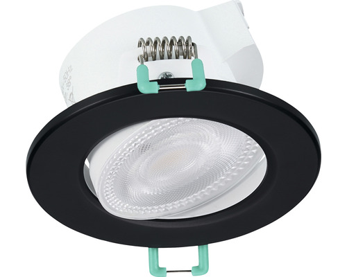 Inbouwspot met zwarte rand