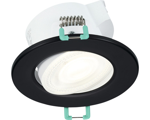 Inbouwspot met zwarte rand