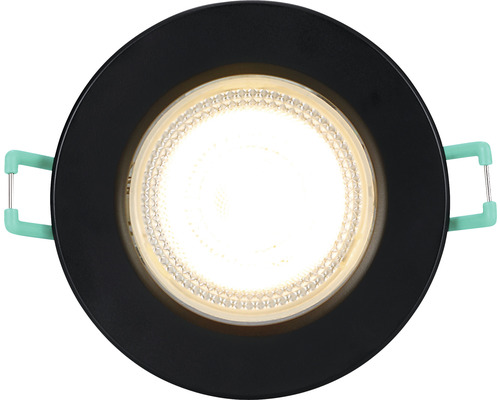 Ronde inbouwspot voor plafond met bevestigingsklemmen