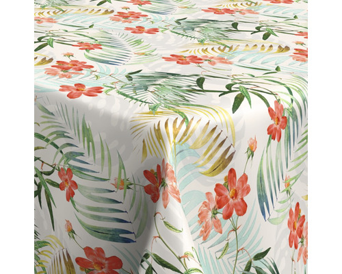 Tafelkleed met bloemen- en plantenmotief