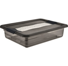 Opbergbox transparant grijs 7 liter