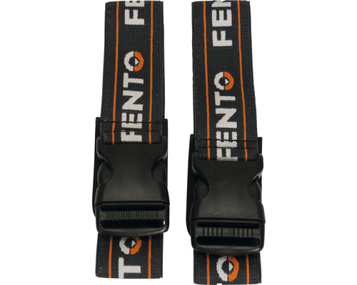 Twee spanbanden met Fento logo en gesp