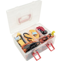 Assortimentsdoos met spanbanden en elastische koorden