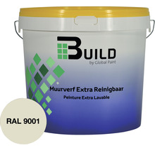 Emmer met afwasbare muurverf, kleur RAL 9001