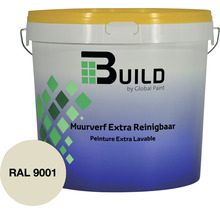 Emmer met extra reinigbare muurverf, kleur RAL 9001