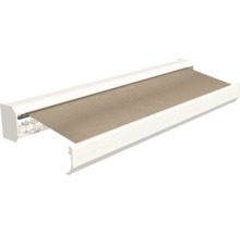 Zonnescherm met wit frame en doek