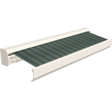 Buiten zonnescherm met streepjespatroon