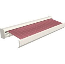 Zonnescherm met gestreepte stof voor buiten