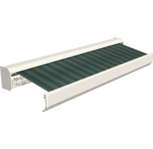 Zonnescherm met gestreept patroon voor zonwering