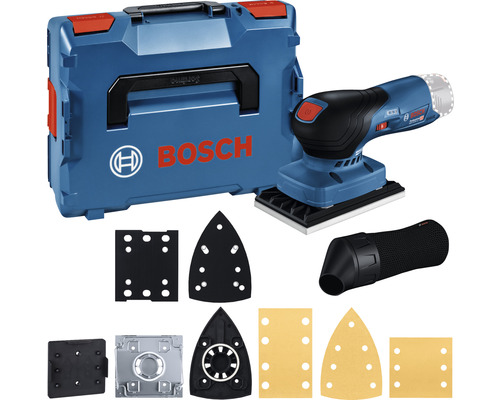 BOSCH Professional Accu vlakschuurmachine GSS 12V-13 met accessoireset (zonder accu, met L-BOXX)